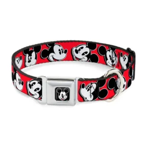 BD DOG COLLAR MICKEY MOUSE WHITE M